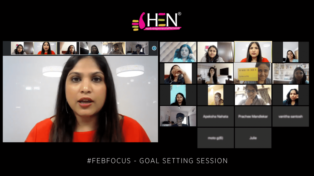 FebFocus Goal Setting Session with Savitha Nanjappa, HEN India