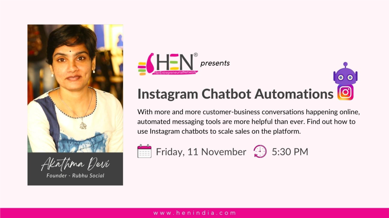 Instagram Chatbot & Automation HEN India