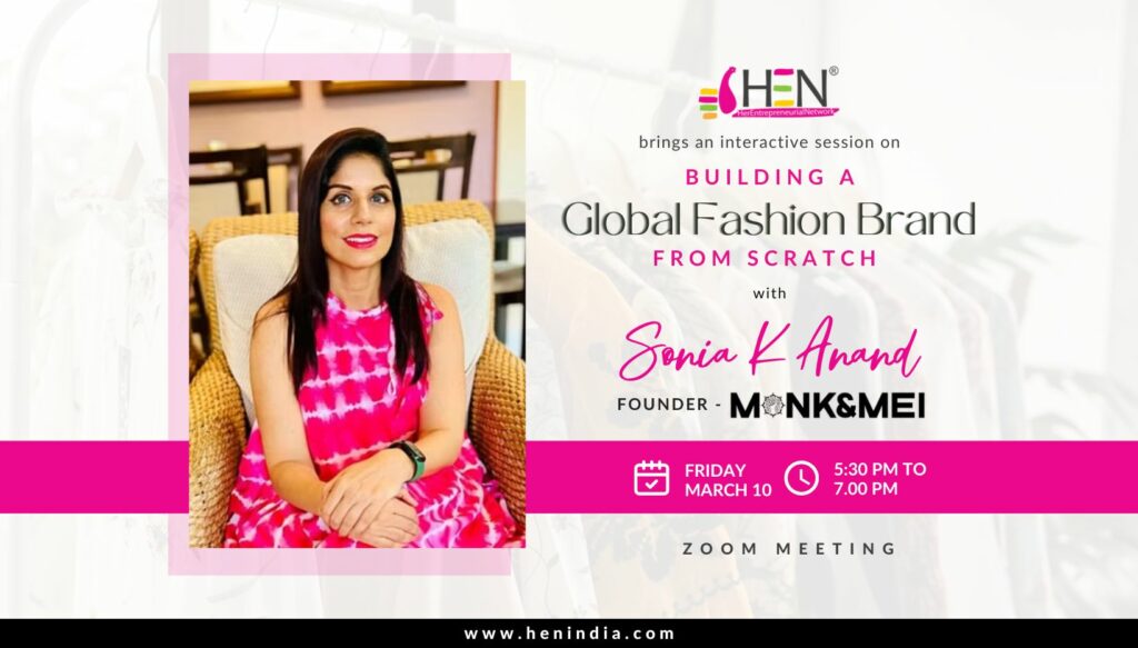 Building a global fashion brand with Sonia - monk and mei