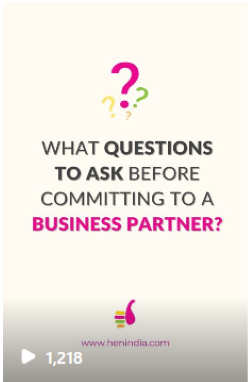 questions for business partner HEN live april 24