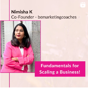 Fundamentals for scaling a business instagram live