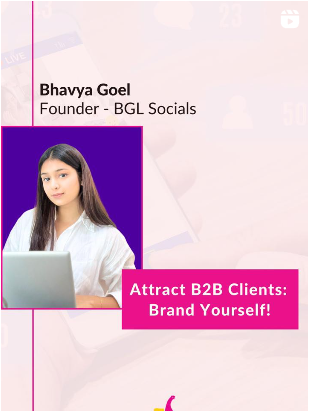 attract B2B clients Insta Live