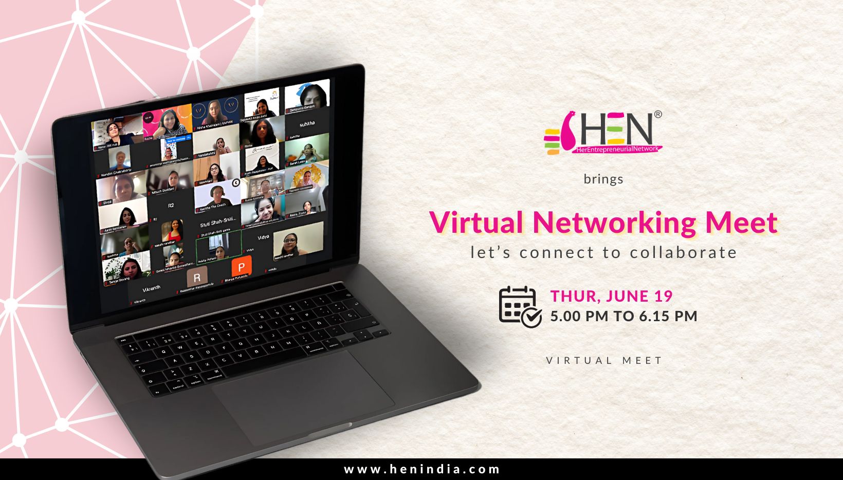 HEN Virtual networking meet for women entrepreneurs in India