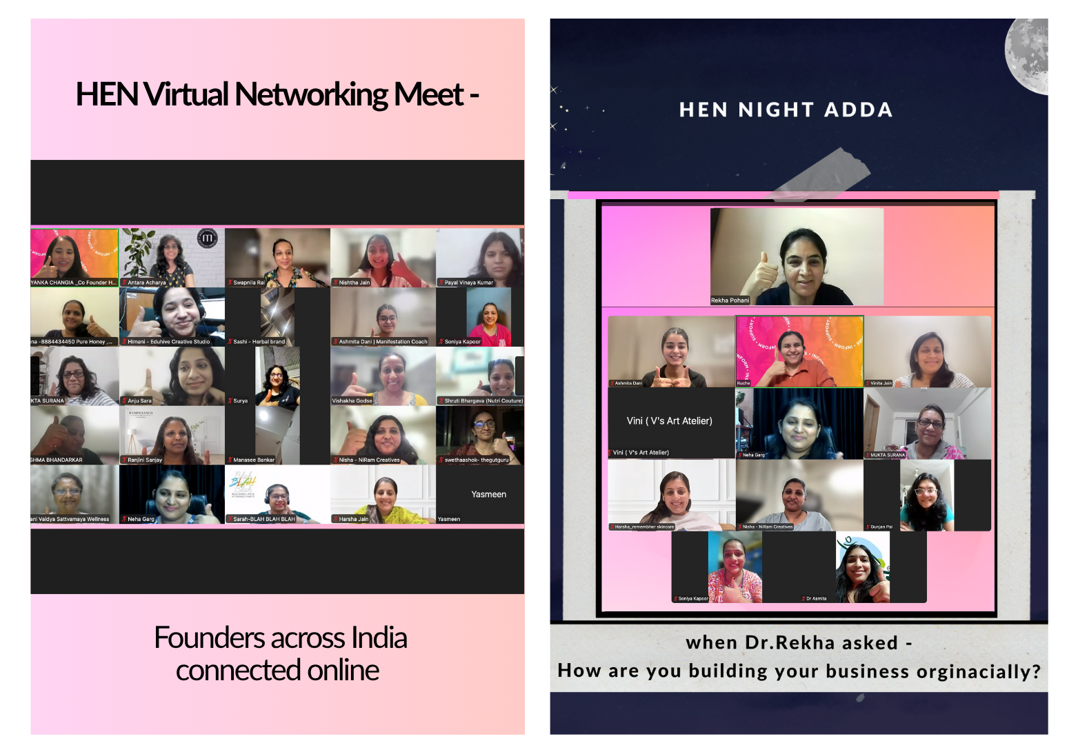 HEN VIrtual and Night Adda October 2025