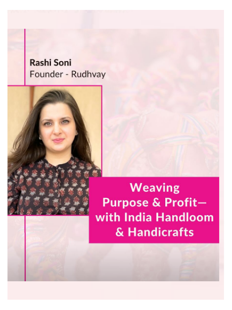 Weaving Purpose & Profit— with India Handloom & Handicrafts