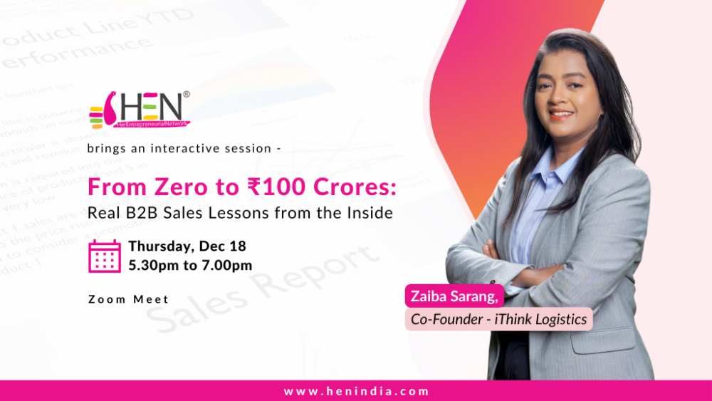 HEN-Zaiba Sarang sales - Networking Meet