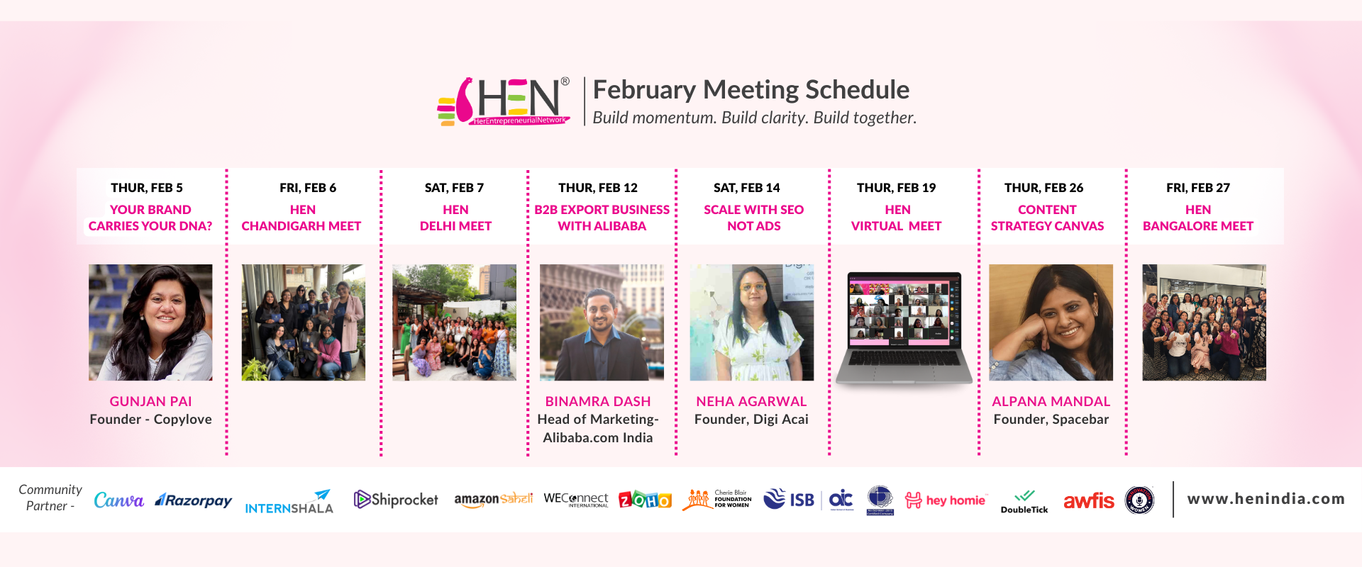 HEN February 2026 Meeting schedule