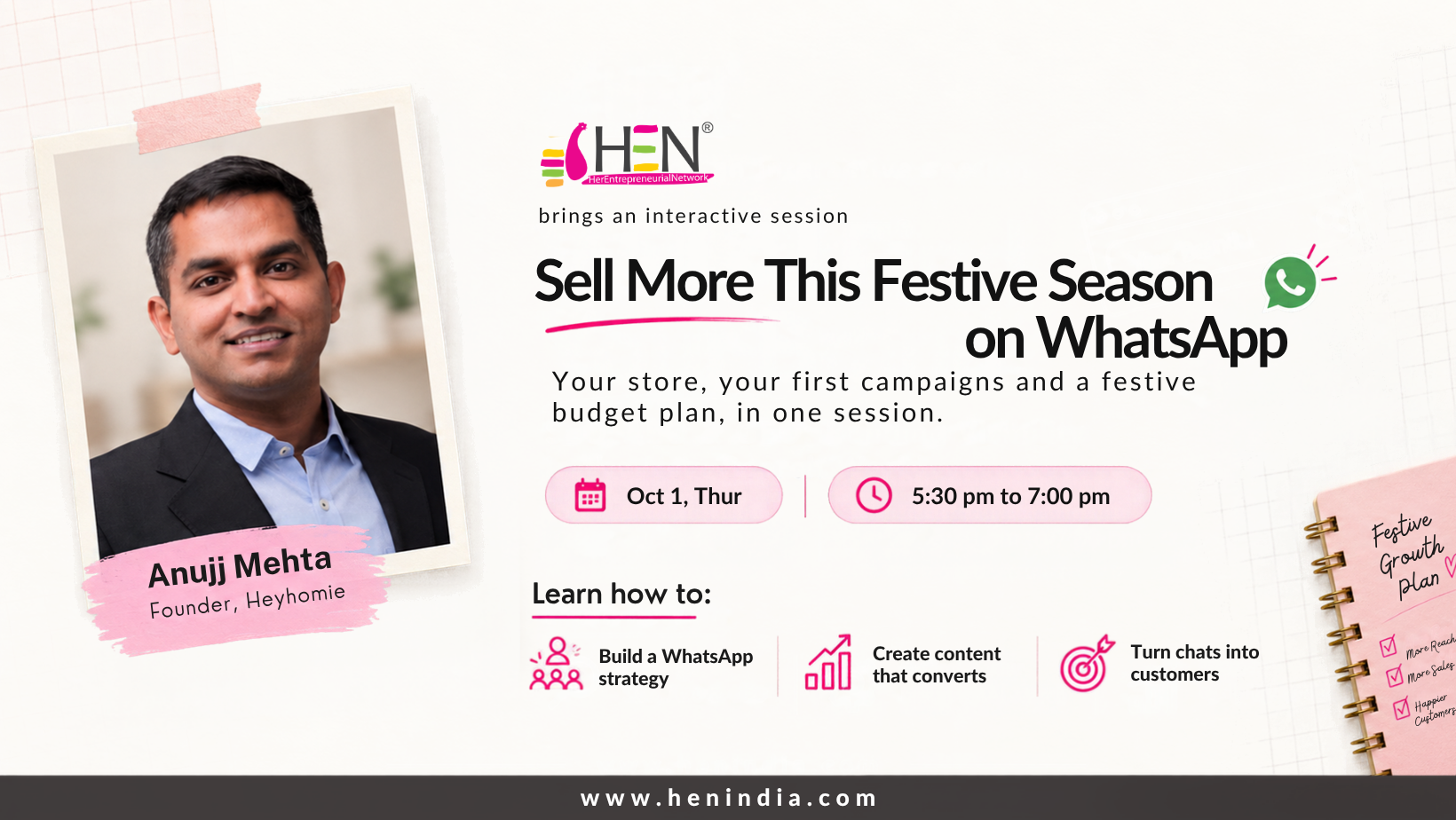 Sell More This Festive Season, on WhatsApp